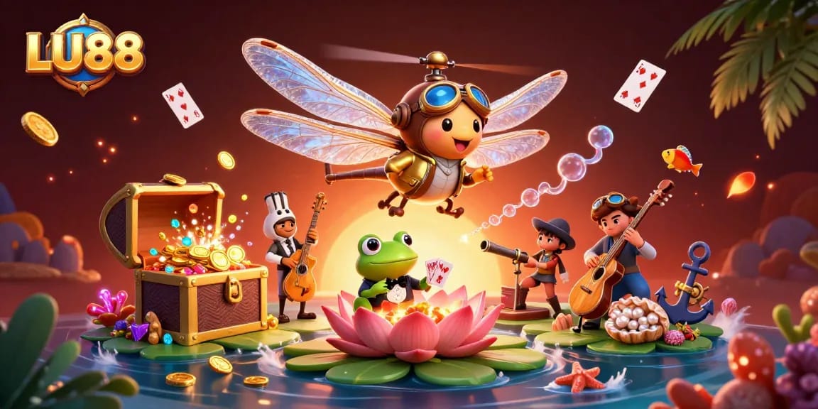 LU88 offers thrilling casino experiences with colorful gems and games in an enchanting environment.
