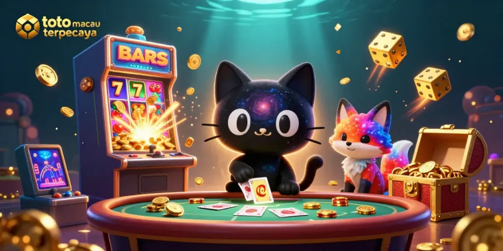 Gambarkan kegembiraan pengalaman bermain dengan toto macau terpercaya di kasino online.