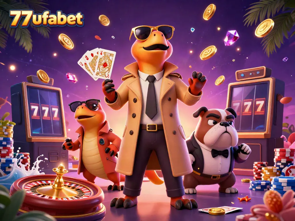 Join the action with 77ufabet as raptors attempt to sneak into a VIP casino lounge.