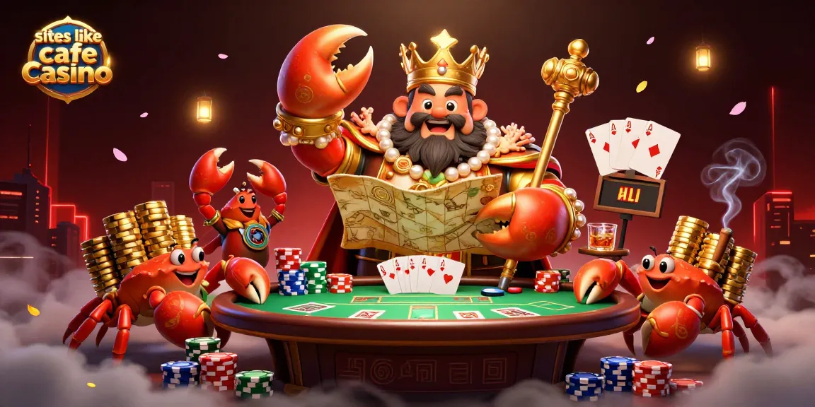 Experience the vibrant action in sites like cafe casino with a golden crab emperor and thrilling game elements.