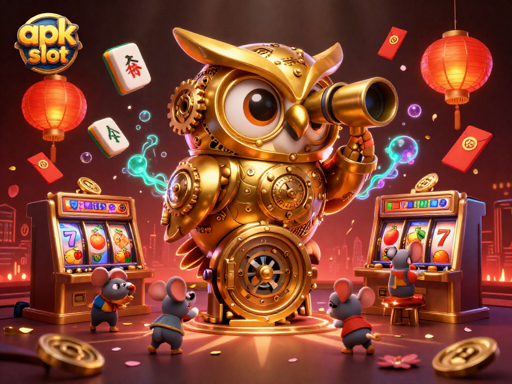 Menangkan apk slot dengan suasana kasino yang hidup, simbol keberuntungan, dan desain modern.