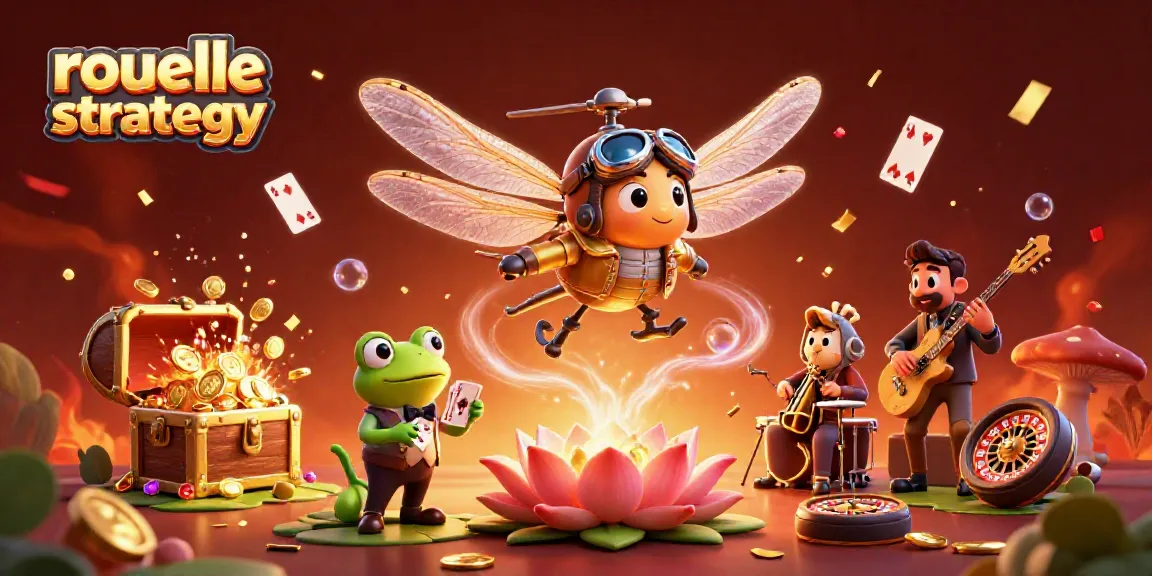 Engage with winning roulette strategy in a vibrant casino scene featuring fun characters.