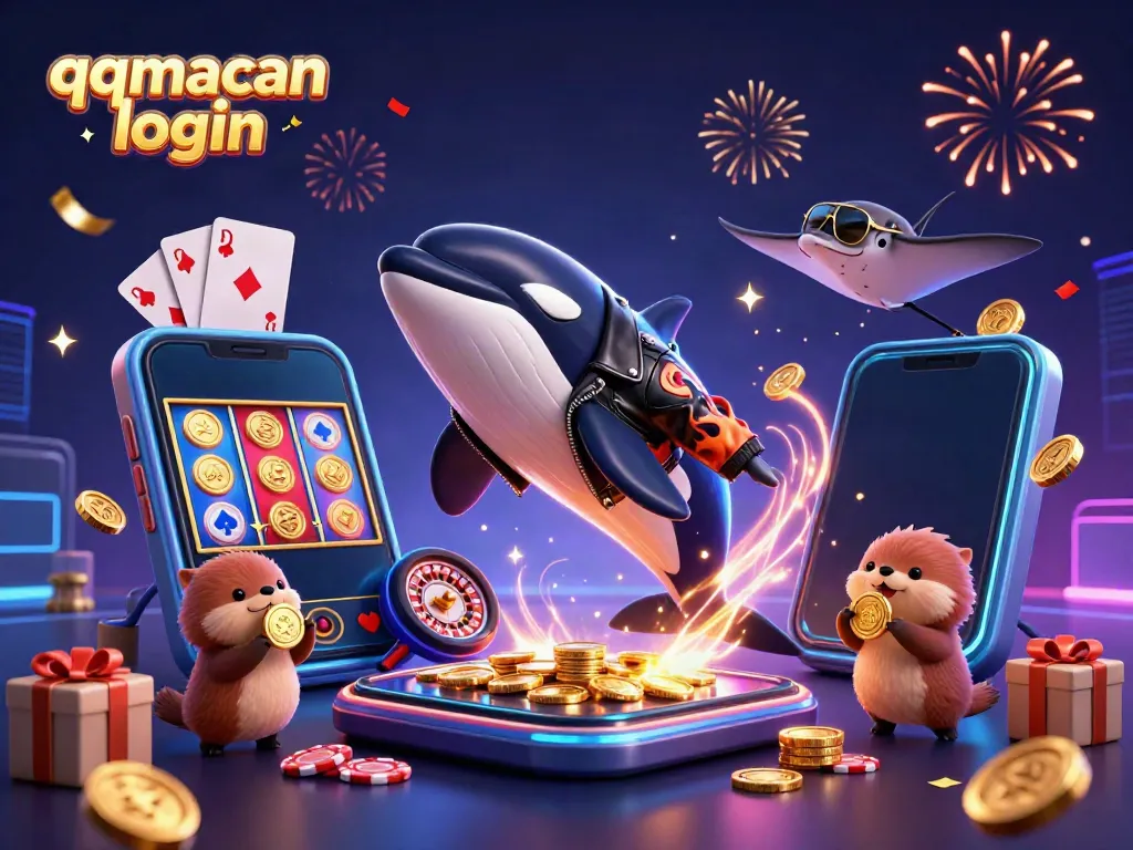 Experience excitement at qqmacan login with vibrant characters and thrilling casino games in action.