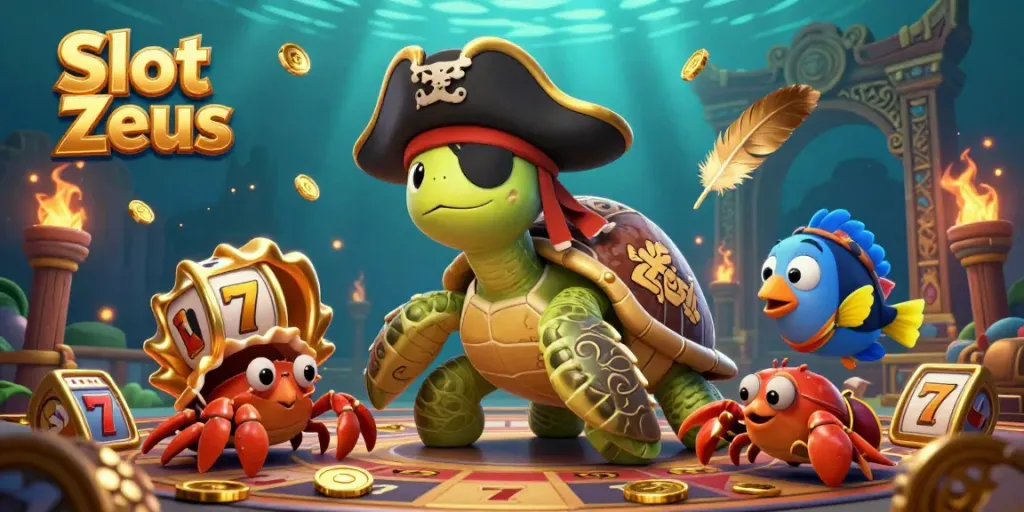 Slot Zeus hadir dengan ilustrasi 3D menakjubkan yang menampilkan karakter unik di tengah suasana kasino.