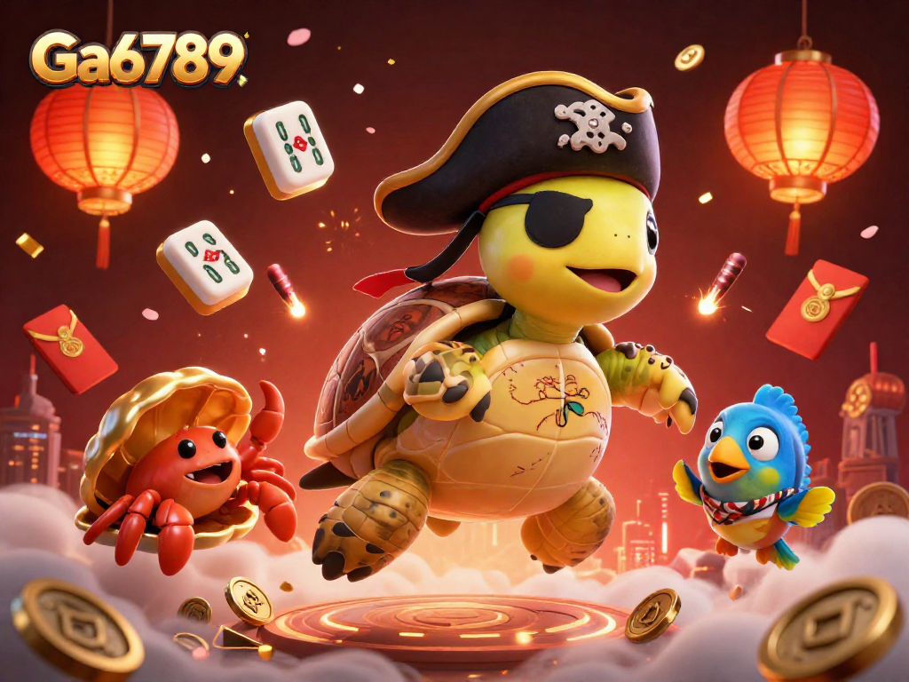 Experience thrilling adventures with Ga6789 as cartoon characters engage in a vibrant casino atmosphere.