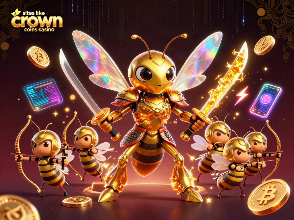 Engage with exciting gameplay at sites like Crown Coins Casino, showcasing vibrant gaming elements and rewards.