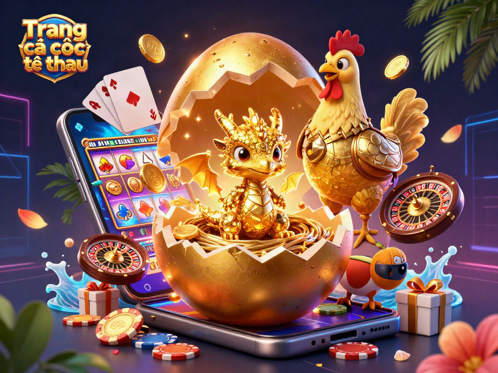 Engage in Trang cá cược thể thao with a luxurious golden dragon and exciting gaming elements.