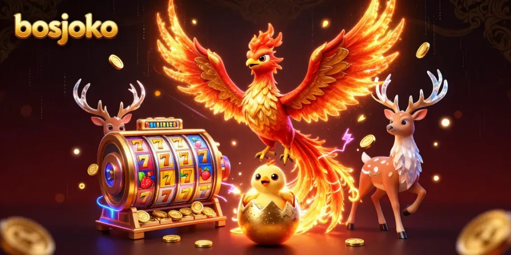 Engage with bosjoko's thrilling slots experience featuring vivid characters and dynamic elements.