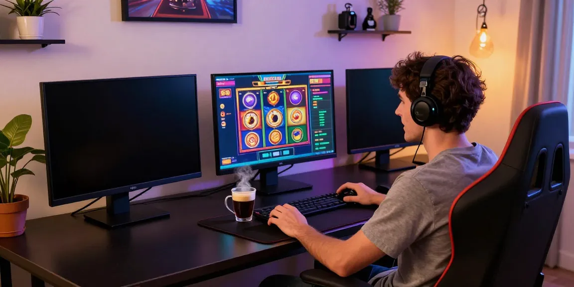 luxury12 online slot gaming experience in a cozy setup.