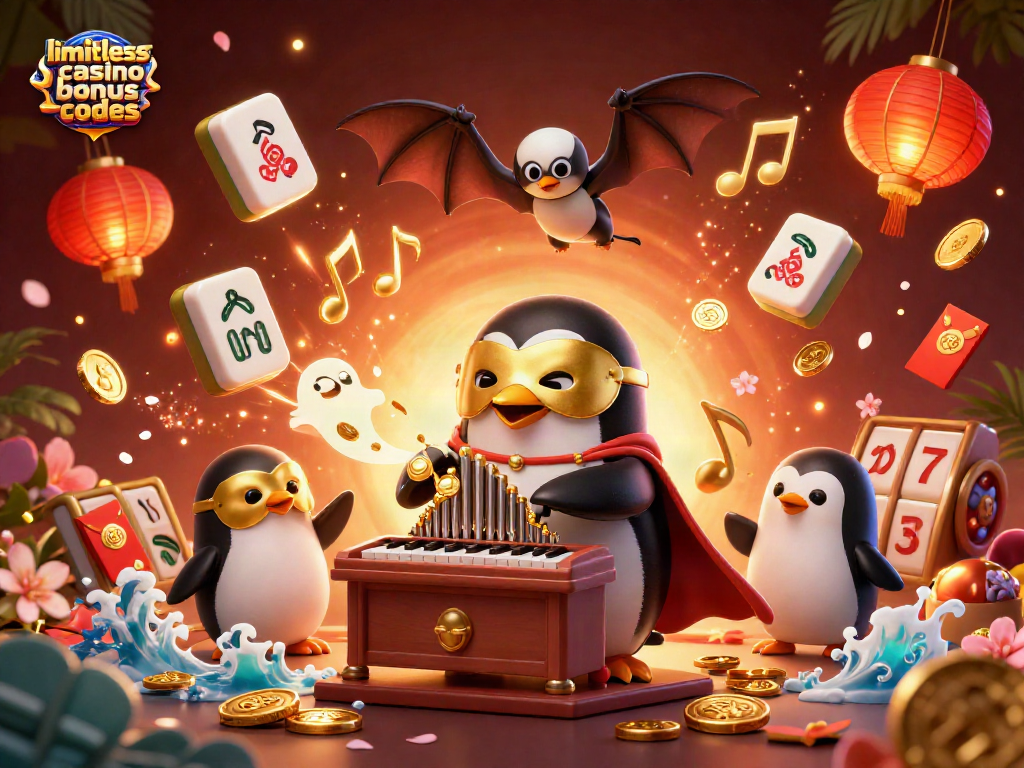 Unlock limitlessness with casino bonus codes in this vibrant 3D gambling scene depicting action and rewards.