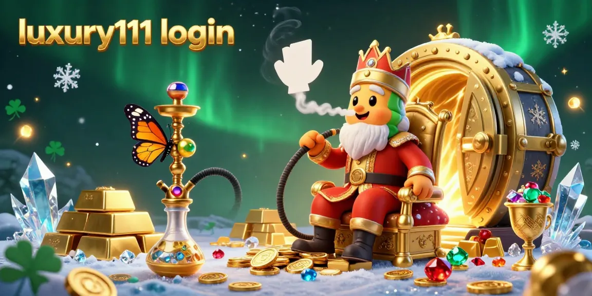 Experience thrilling wins with luxury111 login in a vibrant casino scene showcasing poker and treasures.