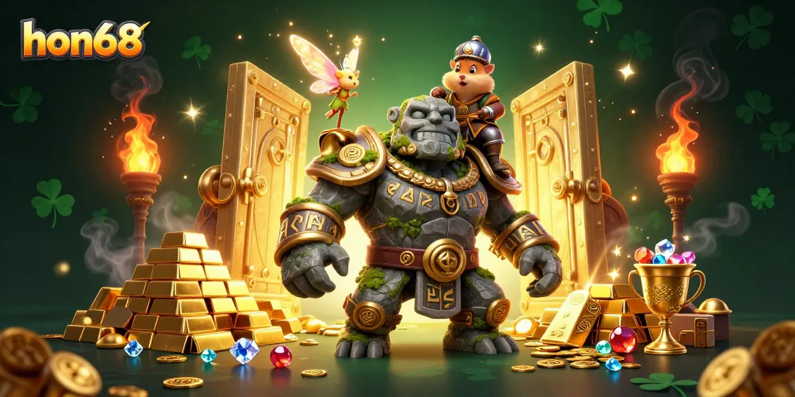 Experience thrilling adventures at hon68 with enchanting characters amidst treasure and gaming excitement.