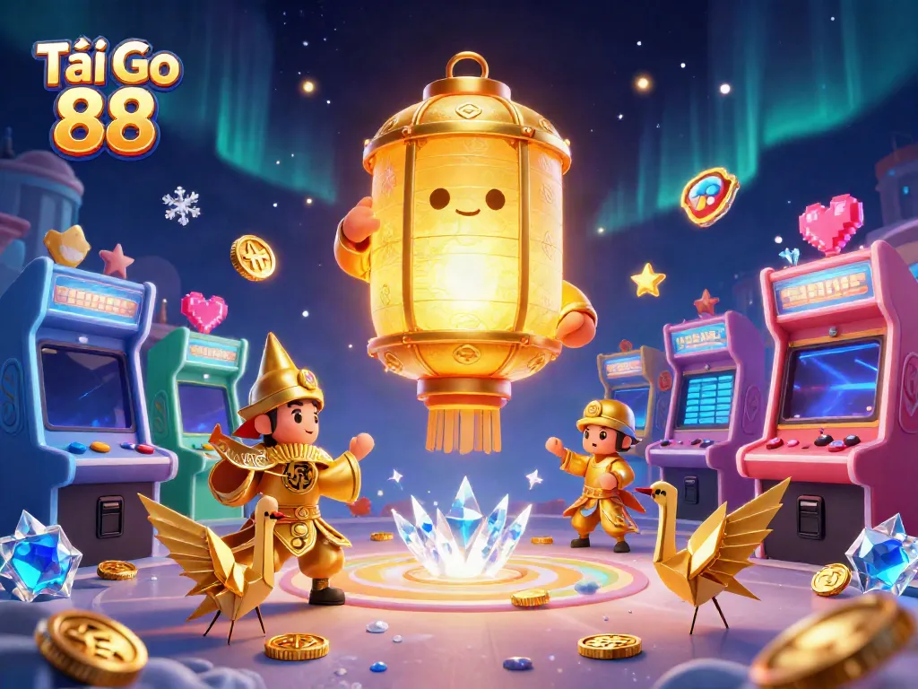 Experience immersive gameplay with Tải Go 88 in a vibrant, animated casino setting