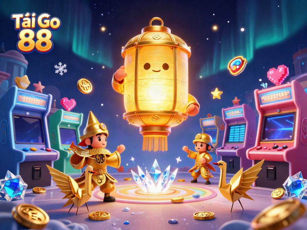Experience immersive gameplay with Tải Go 88 in a vibrant, animated casino setting