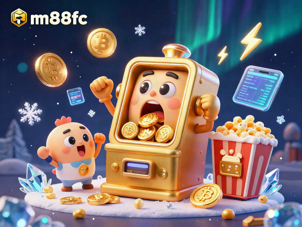 Hit the jackpot with mm88fc as golden coins spill from cheerful slot machines!