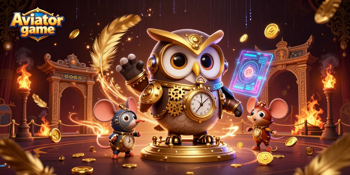 Experience the thrilling aviator game in this vibrant casino scene with steampunk elements.