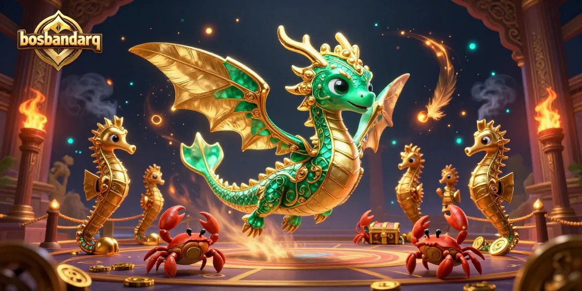 Engage in thrilling gameplay at bosbandarq with a vibrant treasure-laden fantasy scene.