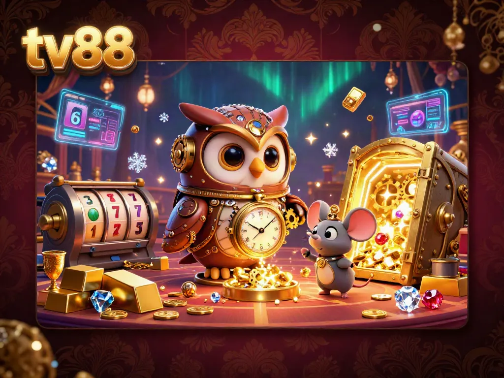 Experience exciting gameplay at tv88 with magical elements of a steampunk casino adventure.